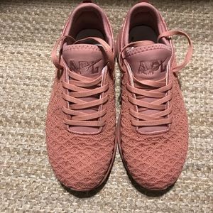 APL rose pink tennis shoes!